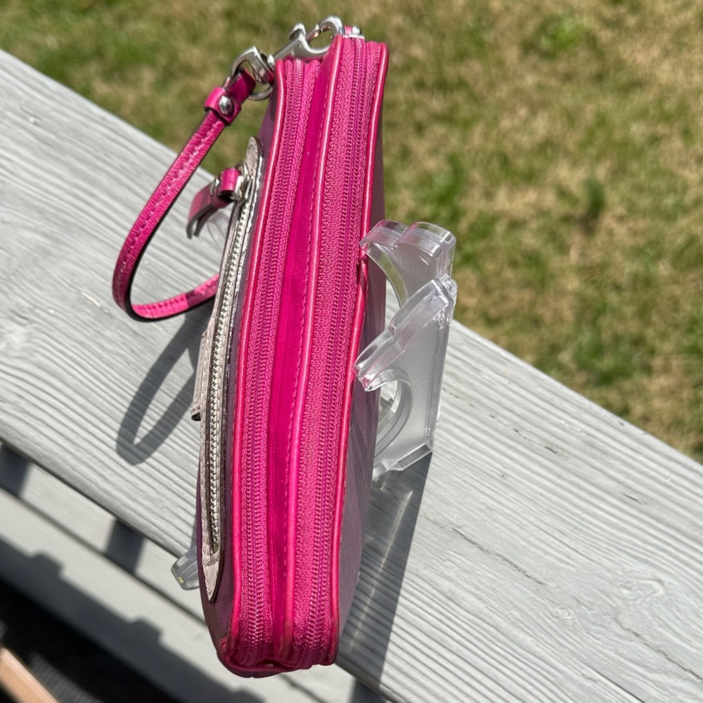 Coach Daisy Spectator Colorblock Leather Zip Wallet/Wristlet (EUC) - Picture 7 of 17